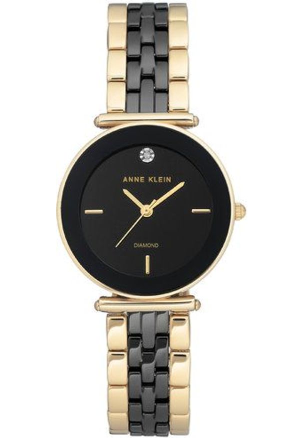 Zegarek Anne Klein AK/3158BKGB Diamond Ceramic Gold and Black damski