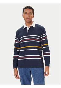 Levi's® Polo Union Rugby A4845-0033 Granatowy Relaxed Fit. Typ kołnierza: polo. Kolor: niebieski. Materiał: bawełna