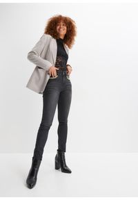 bonprix - Dopasowany shirt z długim rękawem i koronką. Kolor: czarny. Materiał: koronka. Długość rękawa: długi rękaw. Długość: długie. Wzór: koronka #3