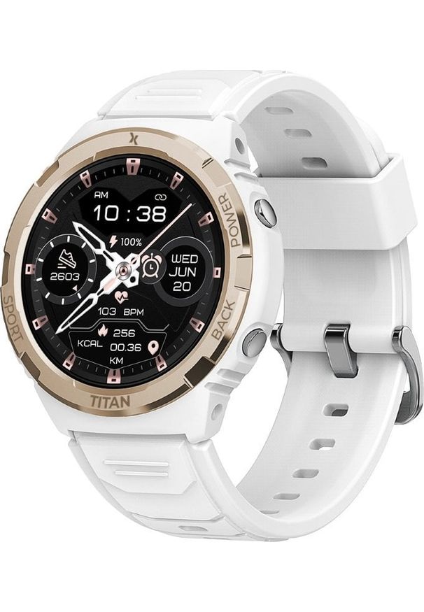 Smartwatch Maxcom FW100 Titan Valkiria Biały (MAXCOMFW100WITE). Rodzaj zegarka: smartwatch. Kolor: biały