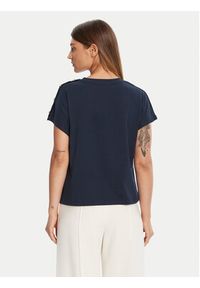 TOMMY HILFIGER - Tommy Hilfiger T-Shirt Gold Button WW0WW47455 Granatowy Regular Fit. Kolor: niebieski. Materiał: bawełna #2
