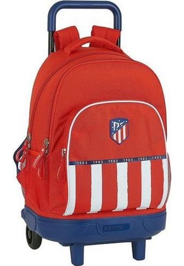 Atletico Torba szkolna z kółkami Compact Atltico Madrid 20/21 Niebieski Biały Czerwony. Kolor: niebieski, biały, wielokolorowy, czerwony