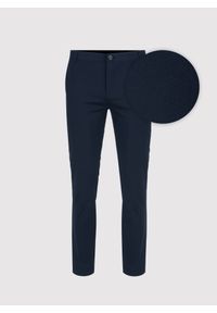 Pako Lorente - PAKO LORENTE – Granatowe spodnie męskie. Okazja: na co dzień. Kolor: niebieski. Materiał: bawełna, materiał, elastan. Styl: casual, klasyczny #5