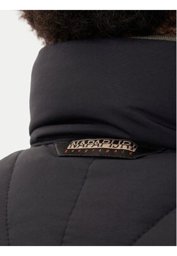 Napapijri Kamizelka A-Lapaz V NP0A4IA6 Czarny Regular Fit. Kolor: czarny. Materiał: syntetyk