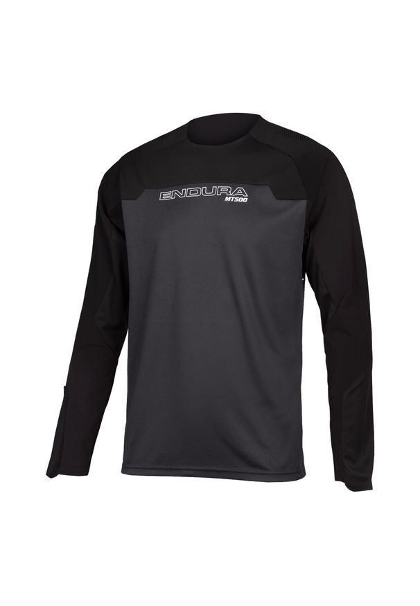 ENDURA - Koszulka Endura Mt500 Burner L/s czarna 2XL. Kolor: czarny. Sport: kolarstwo