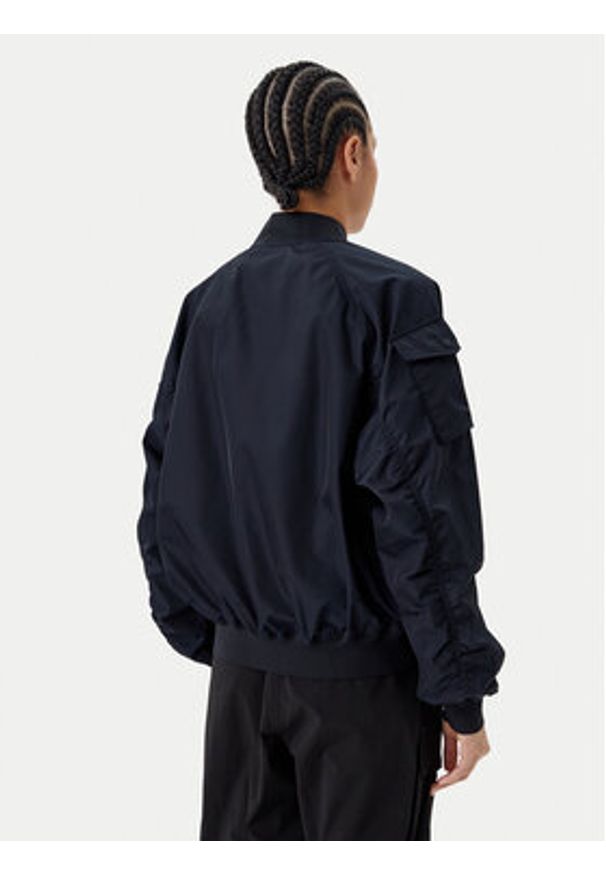 Save The Duck Kurtka bomber D32105W TWIL20 Granatowy Oversize. Kolor: niebieski. Materiał: syntetyk