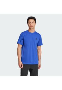 Adidas - Train Essentials Comfort Training Tee. Kolor: wielokolorowy, niebieski, czarny. Materiał: materiał
