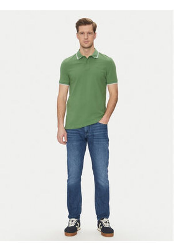 JOOP! Jeans Polo 15 JJJ-04Agnello 30045613 Zielony Modern Fit. Typ kołnierza: polo. Kolor: zielony. Materiał: bawełna