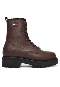Tommy Jeans Trapery Tjw Urban Laceup Boot Wl EN0EN02906 Brązowy. Kolor: brązowy. Materiał: skóra