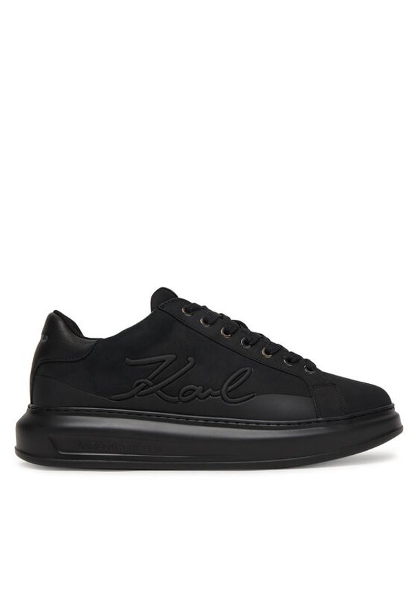 Karl Lagerfeld - KARL LAGERFELD Sneakersy Kapri KL52542F Czarny. Kolor: czarny. Materiał: nubuk, skóra