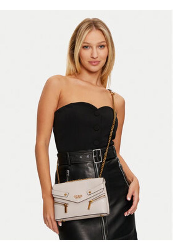 Guess Torebka Trissa HWVB93 45210 Écru. Materiał: skórzane