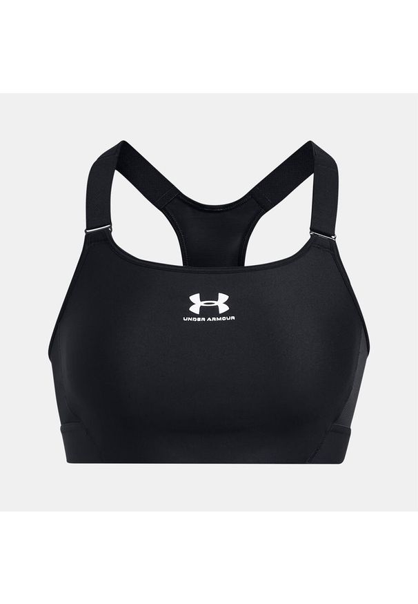 Biustonosz treningowy Under Armour HeatGear Armour High. Kolor: czarny. Sport: bieganie