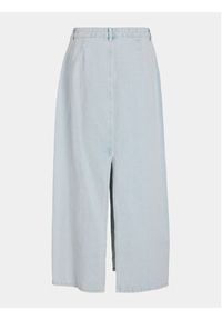 Vila Spódnica jeansowa Kira 14096846 Błękitny Regular Fit. Kolor: niebieski. Materiał: bawełna #3