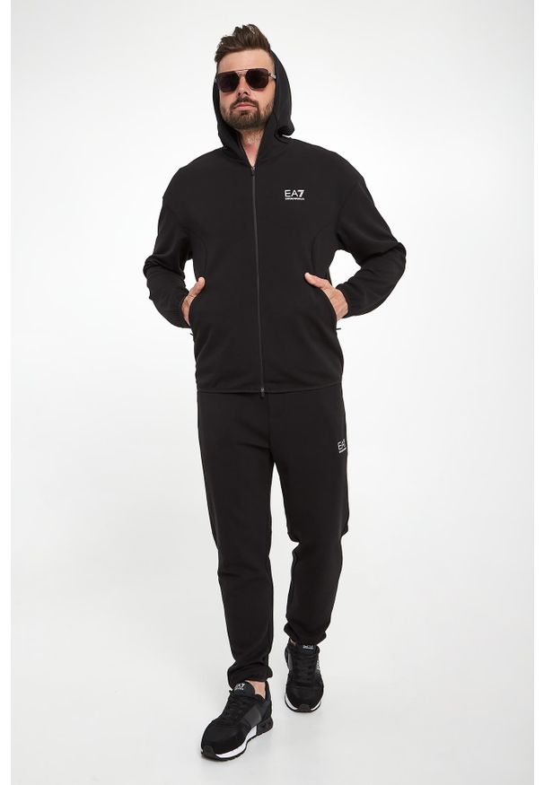 EA7 Emporio Armani - Bluza męska z kapturem EA7 EMPORIO ARMANI. Typ kołnierza: kaptur