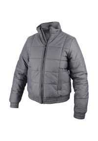 Adidas - Kurtka damskie adidas Performance ESS Padded Jkt. Kolor: szary. Materiał: poliamid, materiał, puch. Sport: turystyka piesza #1