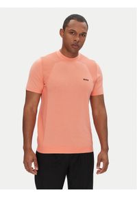 BOSS T-Shirt Momentum_Lite_T24 50520683 Czerwony Regular Fit. Kolor: pomarańczowy. Materiał: syntetyk, bawełna #1