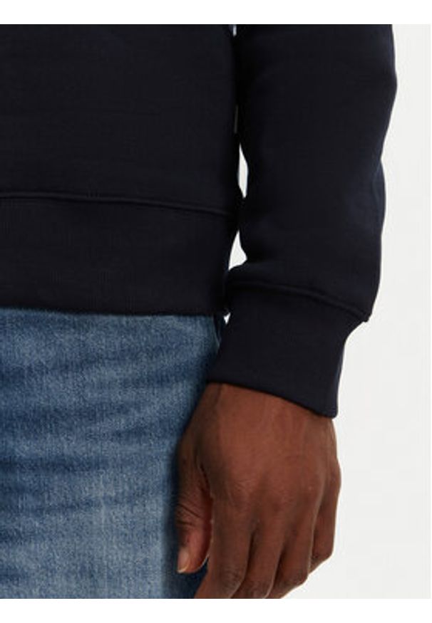 Guess Jeans Bluza M5RQ40 KCPR1 Granatowy Regular Fit. Kolor: niebieski. Materiał: bawełna