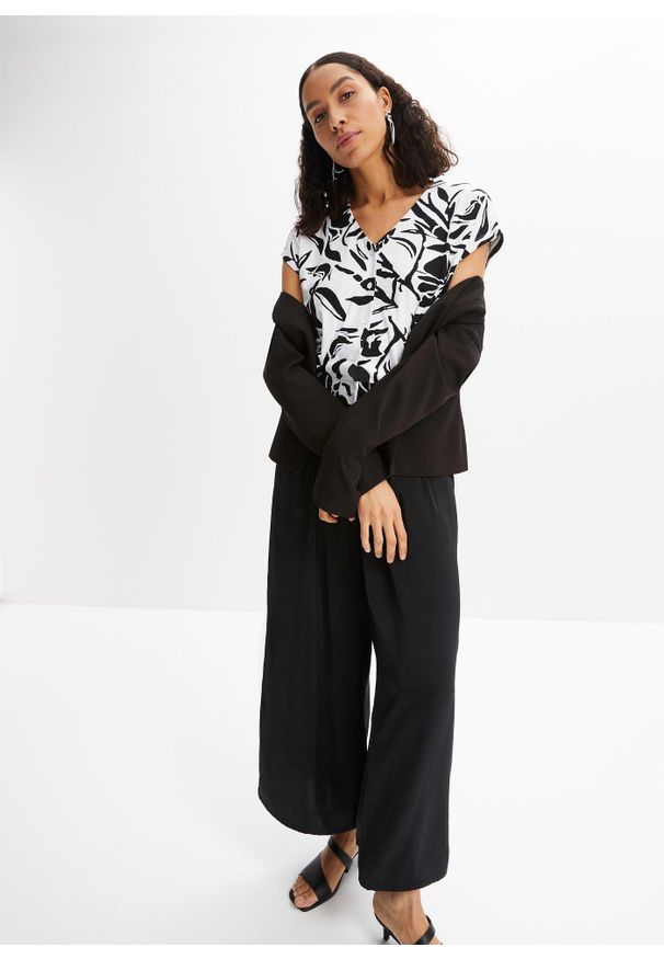 bonprix - Żakiet. Kolor: czarny. Styl: elegancki