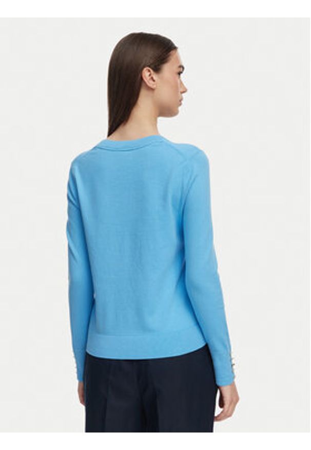 TOMMY HILFIGER - Tommy Hilfiger Sweter WW0WW40098 Niebieski Regular Fit. Kolor: niebieski. Materiał: bawełna