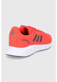 Adidas - adidas Buty kolor pomarańczowy. Nosek buta: okrągły. Zapięcie: sznurówki. Kolor: pomarańczowy. Materiał: materiał, włókno, guma. Sport: bieganie #4