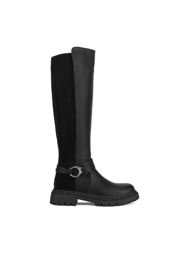 Clara Barson Oficerki WS6102-15 Czarny. Kolor: czarny. Materiał: skóra