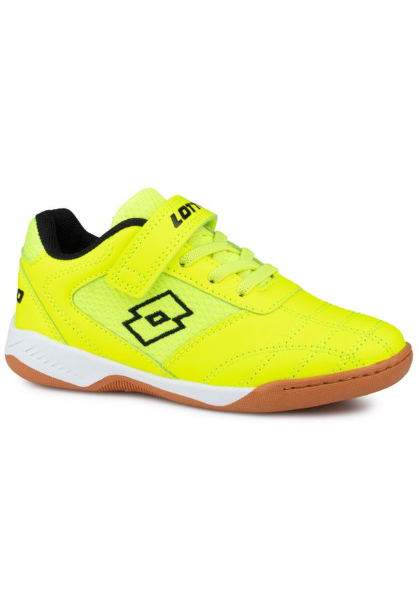 LOTTO - Buty dziecięce sportowe Lotto WHIZZER K. Kolor: biały, żółty, wielokolorowy. Sport: turystyka piesza