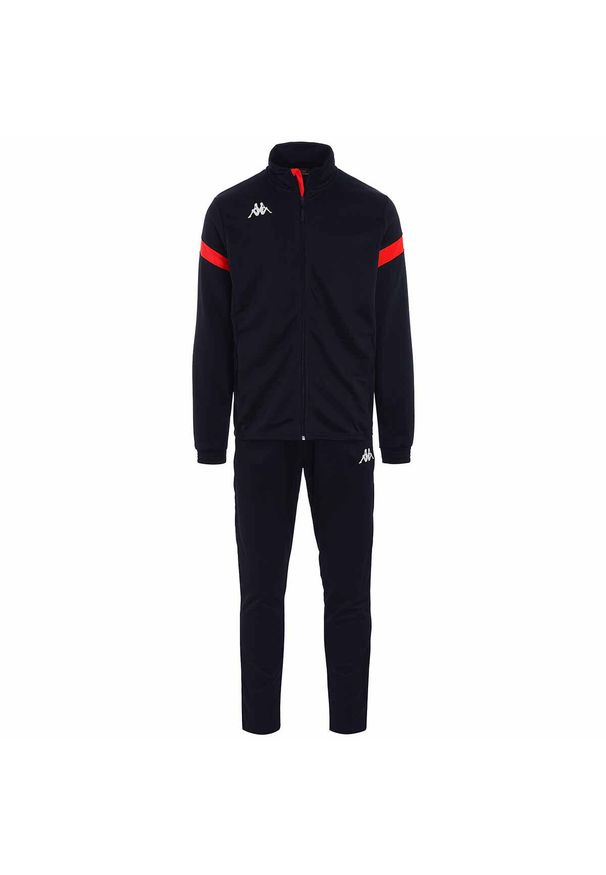 Dziecięcy dres Kappa Dalcito. Kolor: czerwony, niebieski, wielokolorowy. Materiał: dresówka. Styl: sportowy