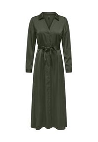 only - ONLY Sukienka koszulowa Mika 15361725 Zielony Regular Fit. Kolor: zielony. Materiał: syntetyk. Typ sukienki: koszulowe #7