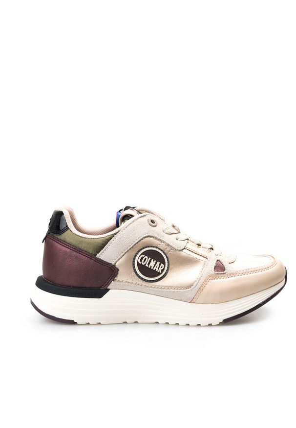Colmar Sneakersy "Supreme Queen" | Supreme X-1 Queen 146 | Kobieta | Khaki, Bordowy, Złoty. Nosek buta: okrągły. Kolor: czerwony, złoty, wielokolorowy, brązowy. Materiał: skóra ekologiczna, tkanina. Wzór: aplikacja