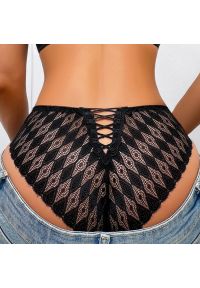 Intica - Figi transparentne z delikatnego materiału na każdą okazję Marylou. Kolor: czarny. Materiał: materiał #4