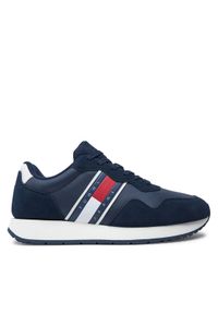 Tommy Jeans Sneakersy Tjm Modern Runner EM0EM01316 Granatowy. Kolor: niebieski. Materiał: skóra, zamsz #1