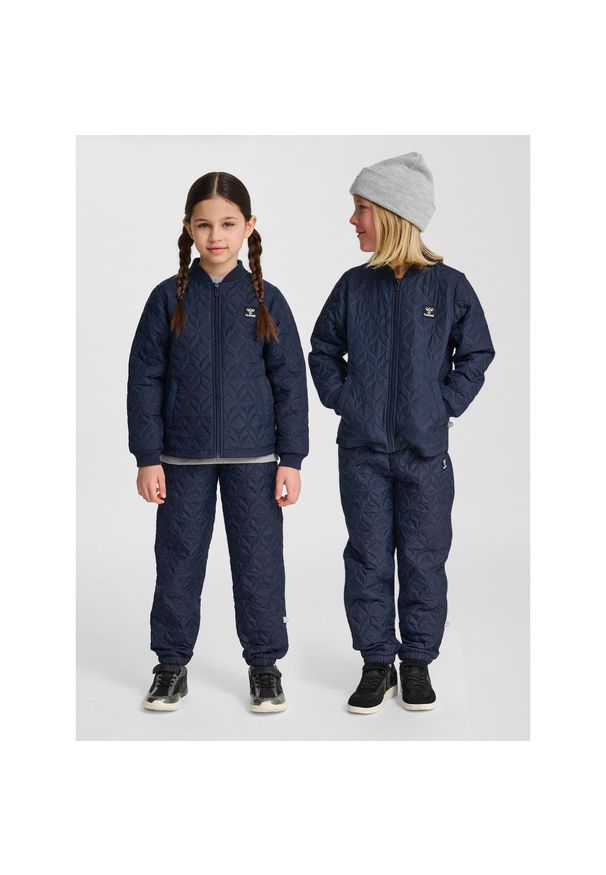 Dziecięcy dres Hummel hmlsobi thermoset. Okazja: na uczelnię. Kolor: wielokolorowy, niebieski, fioletowy. Materiał: dresówka. Styl: sportowy