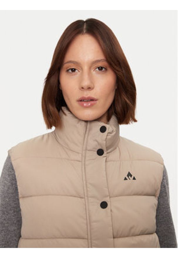 Whistler Kamizelka Amaretto W Puffer W244079 Beżowy Regular Fit. Kolor: beżowy. Materiał: syntetyk