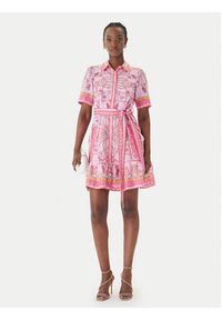 Hale bob - Hale Bob Sukienka letnia Aula 61SG670A Różowy Regular Fit. Kolor: różowy. Materiał: len. Sezon: lato #2