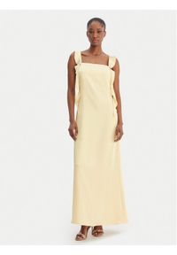 Vero Moda Sukienka koktajlowa Eloisa 10340914 Żółty Slim Fit. Kolor: żółty. Materiał: syntetyk. Styl: wizytowy #1