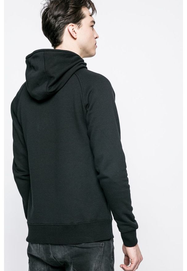 Jack & Jones - Bluza. Kolor: czarny. Materiał: dzianina. Wzór: gładki