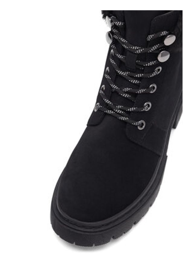 Jenny Fairy Trzewiki BROOKS WS5866-22 Czarny. Kolor: czarny. Materiał: skóra