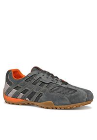 Geox Sneakersy U Snake Original U55MNA 02214 C1006 Szary. Kolor: szary. Materiał: zamsz, skóra #6