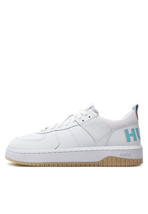 Hugo - HUGO Sneakersy Kilian Tenn Flypu 50517146 Biały. Kolor: biały. Materiał: skóra