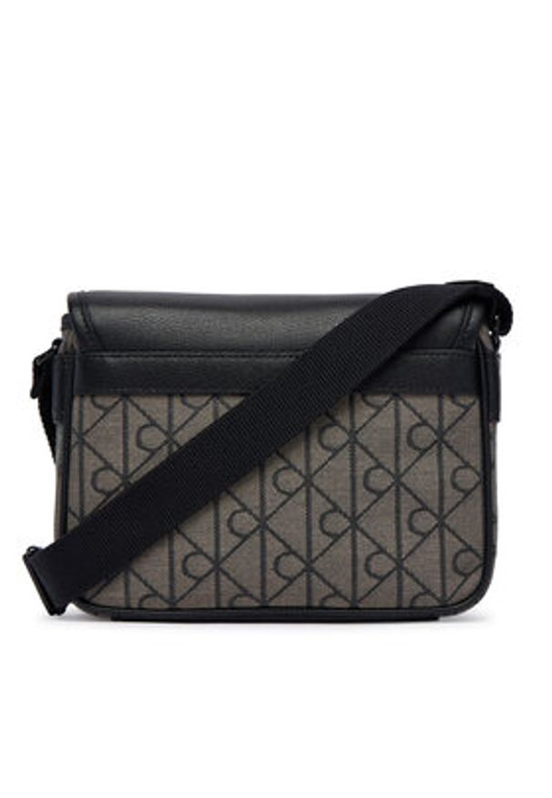 Calvin Klein Saszetka Mixed Emblem Aop LV04D3451G Beżowy. Kolor: beżowy. Materiał: materiał