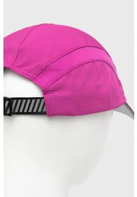 New Balance czapka z daszkiem LAH91003MPO kolor różowy z nadrukiem. Kolor: różowy. Wzór: nadruk #3