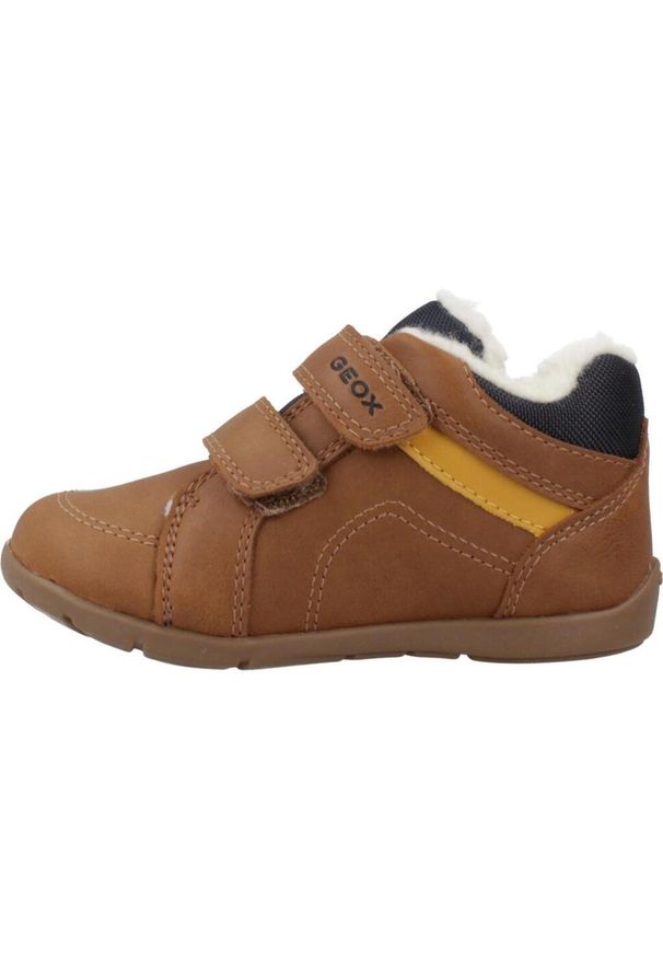 Geox - Buty GEOX B ELTHAN BOY Brązowy. Kolor: brązowy. Materiał: syntetyk, tkanina. Sport: turystyka piesza