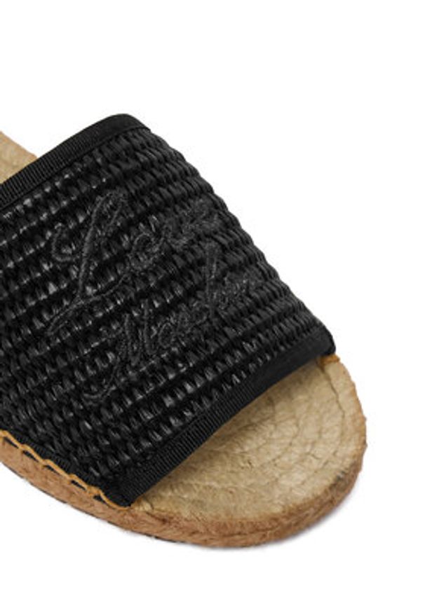 Love Moschino - LOVE MOSCHINO Espadryle JA16222G0OJR100A Czarny. Kolor: czarny. Materiał: syntetyk