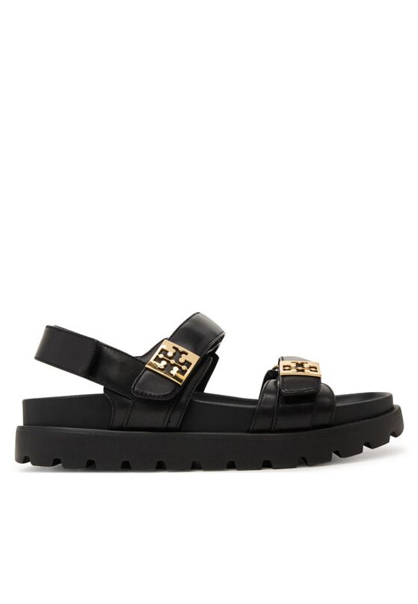 Tory Burch Sandały Mellow Sport 179591 Czarny. Kolor: czarny. Materiał: skóra. Styl: sportowy