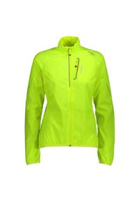 Kurtka sportowa damska CMP windstopper. Kolor: żółty. Materiał: poliester. Technologia: Windstopper. Sport: turystyka piesza