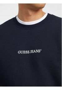 Guess Jeans Bluza 165575 Niebieski Classic Fit. Kolor: niebieski