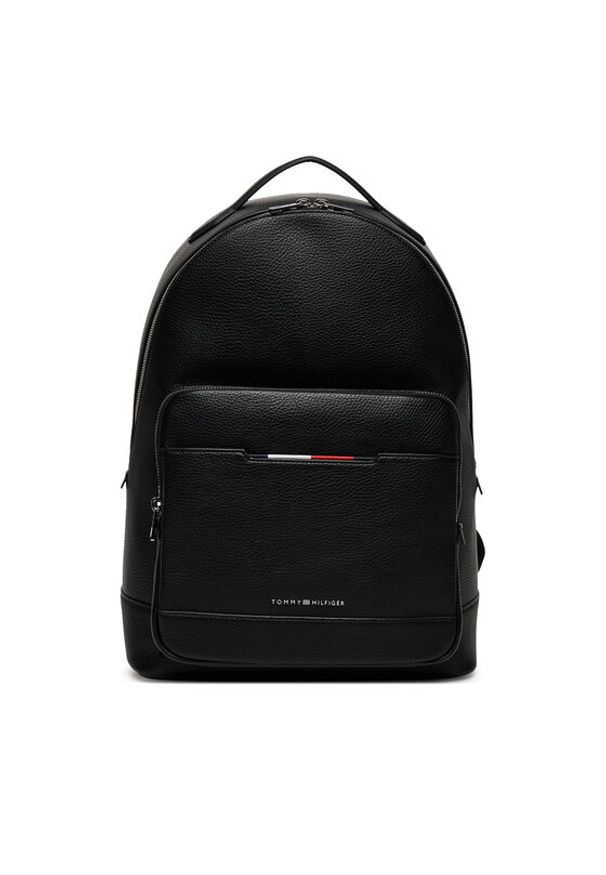 TOMMY HILFIGER - Tommy Hilfiger Plecak Th Central Backpack AM0AM13483 Czarny. Kolor: czarny. Materiał: skóra