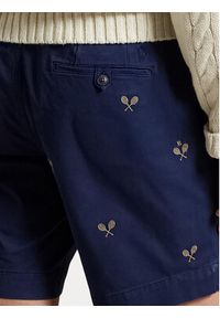 Polo Ralph Lauren Szorty materiałowe 710963496001 Granatowy Straight Fit. Kolor: niebieski. Materiał: bawełna #6