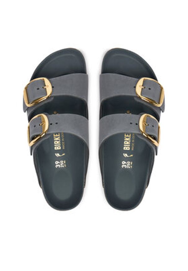 Birkenstock Klapki Arizona Big Buckle 1032071 Szary. Kolor: szary. Materiał: skóra
