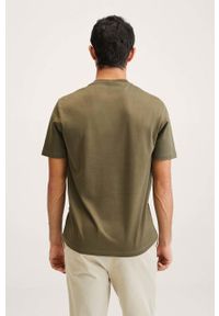Mango Man t-shirt bawełniany Bellow kolor brązowy gładki. Kolor: brązowy. Materiał: bawełna. Wzór: gładki